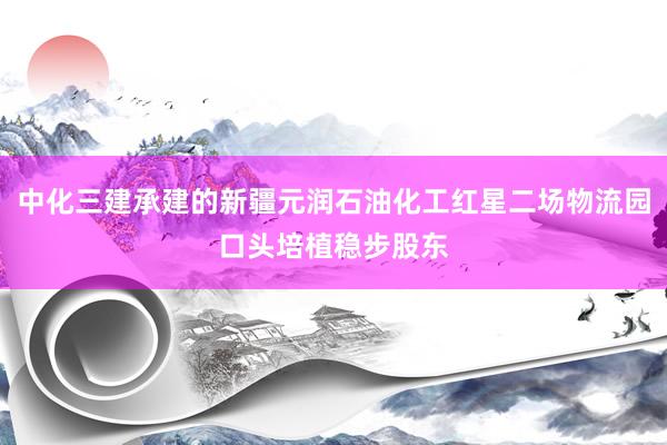 中化三建承建的新疆元润石油化工红星二场物流园口头培植稳步股东